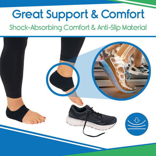 Fabric Gel Heel Protectors - Beige - fabric-gel-heel-protectors