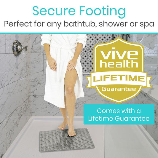 20" x 20" Shower Mat - Clear - square-shower-bath-mat