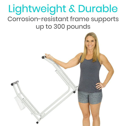 Stand Alone Toilet Rail - Lightweight & Portable - toilet-safety-rail