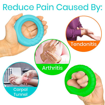 Ergonomic Ring Grips - Hand & Forearm Strength - ergonomic-ring-grips