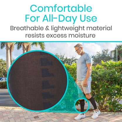 Calf Compression Sleeve - Pain & Swelling Relief - X-Large - calf-compression-sleeve
