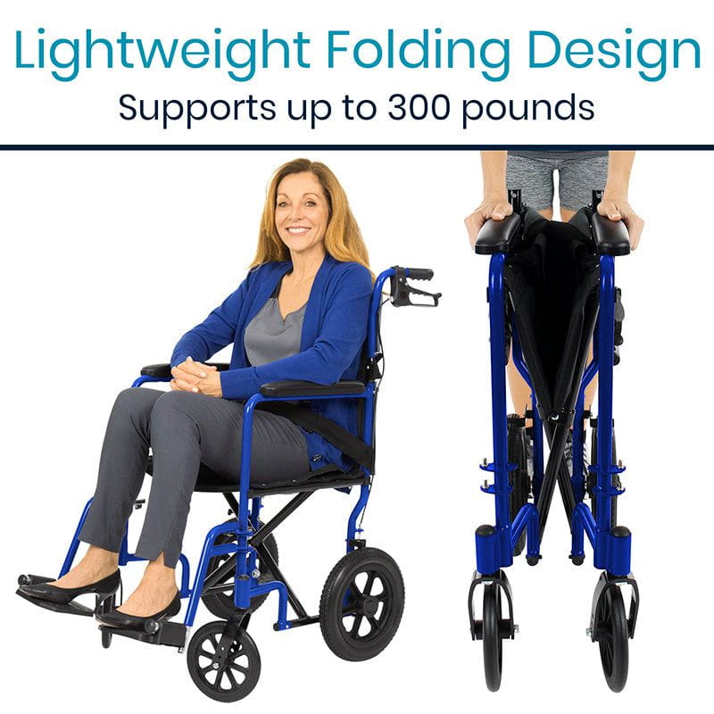 Transport Wheelchair - Black - transport-wheelchair