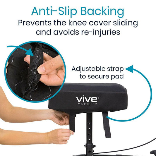Memory Foam Knee Walker Pad - knee-scooter-pad-cover