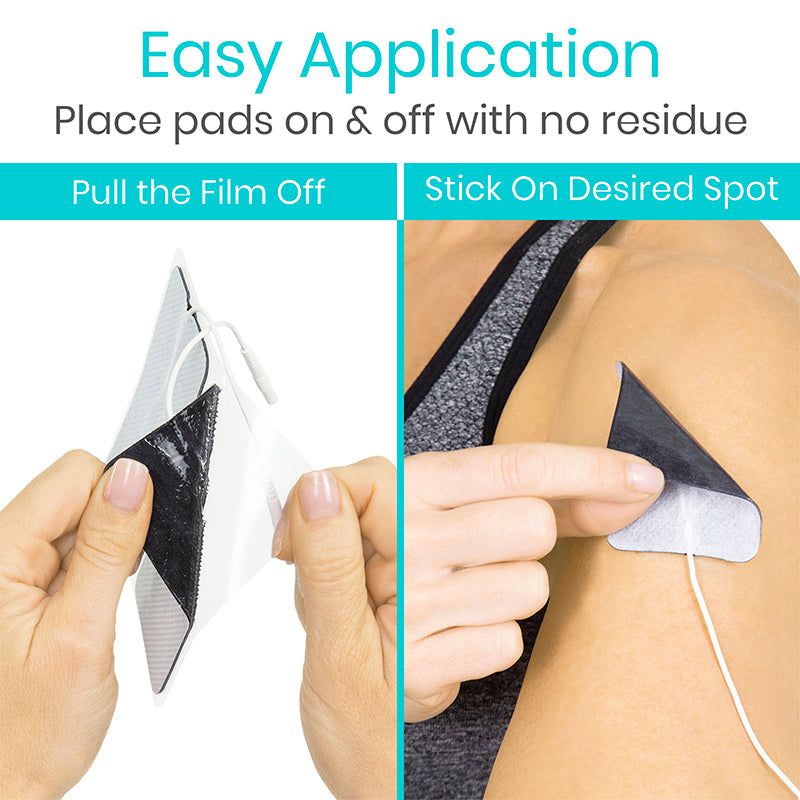Lead Electrodes (2" x 2") - 10 Sets of 4 - electrodes-tens-unit-pads