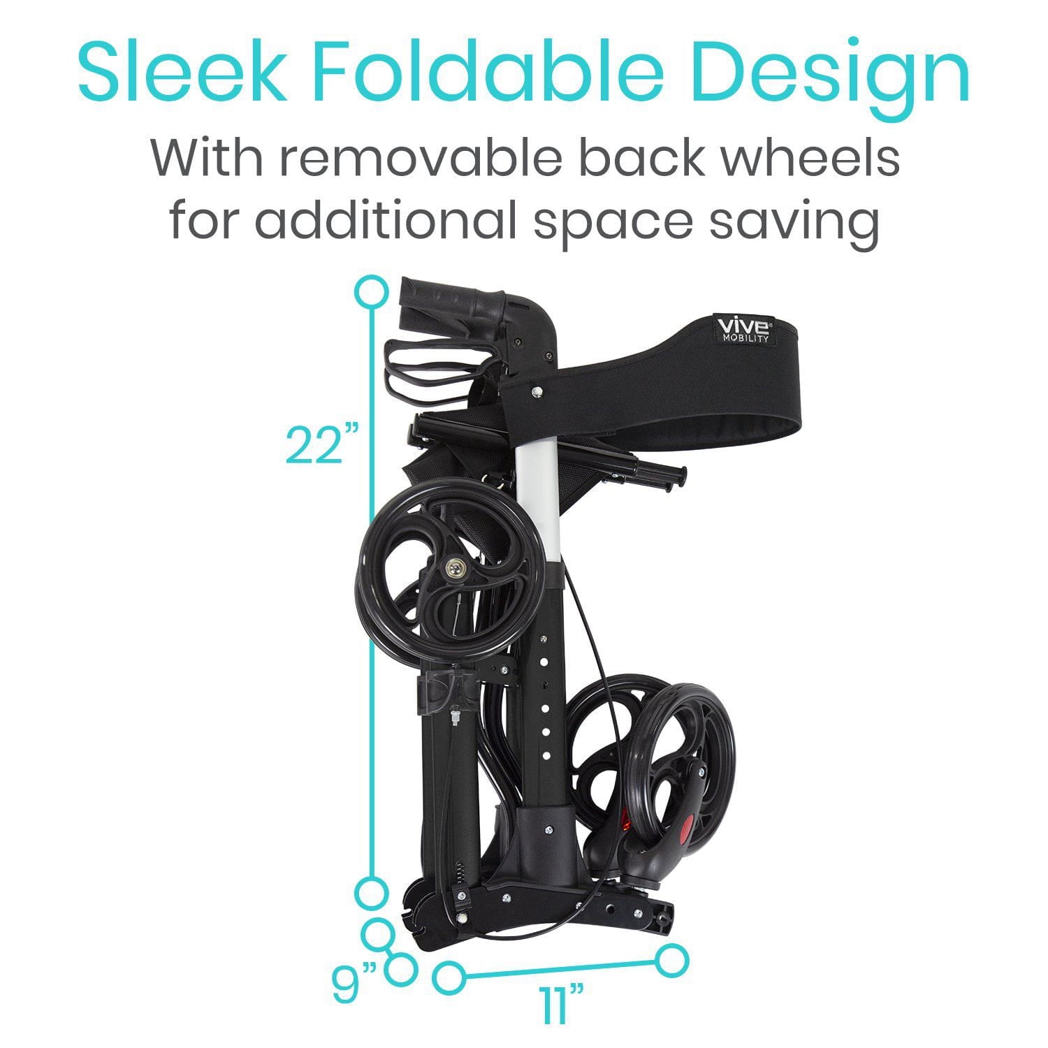 Walker Rollator - Lightweight Foldable Walking Transport - rollator-walker