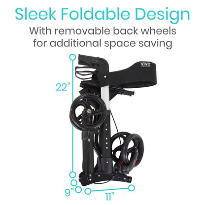 Walker Rollator - Lightweight Foldable Walking Transport - rollator-walker