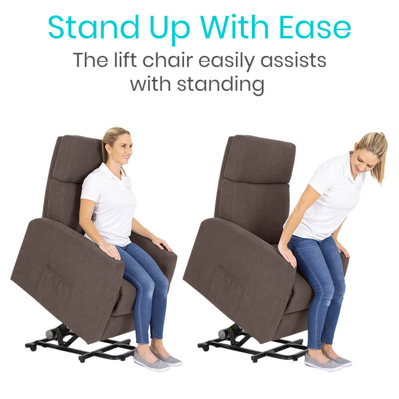 Large Massage Lift Chair - Grey - large-massage-lift-chair
