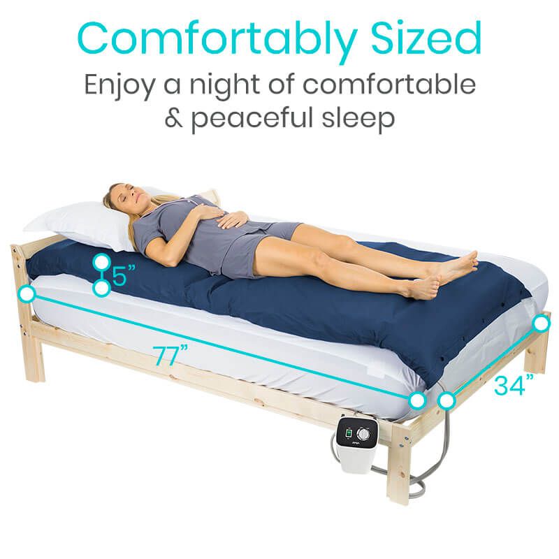 5" Alternating Pressure Pad - Bedsore Prevention - alternating-pressure-mattress-overlay