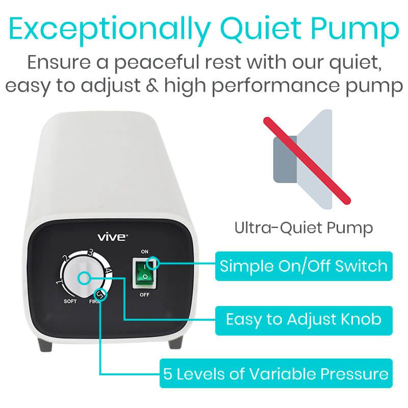 5" Alternating Pressure Pad - Bedsore Prevention - alternating-pressure-mattress-overlay