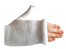 Thumb Spica Stockinette Delta Terry-Net 2 X 19 Inch, Synthetic Fiber, Long Arm, 10/CS, Packaging Type- Case