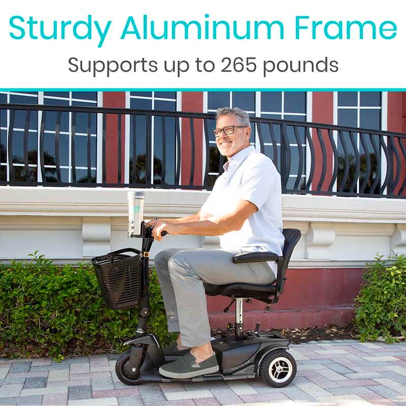 3 Wheel Mobility Scooter - Electric Long Range Powered Wheelchair - 3-wheel-mobility-scooter