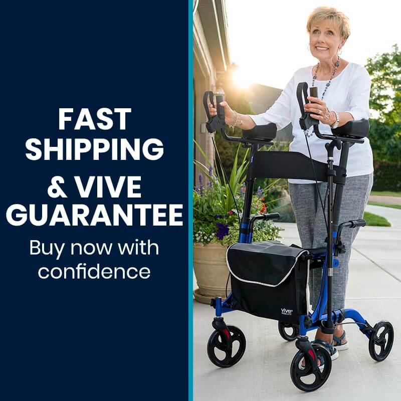 Upright Rollator - Walker with Foldable Transport Seat - upright-walker