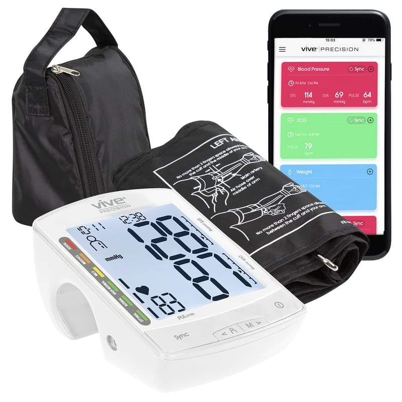 Blood Pressure Monitor Compatible with Smart Devices - blood-pressure-monitor-with-smart-device-compatibility