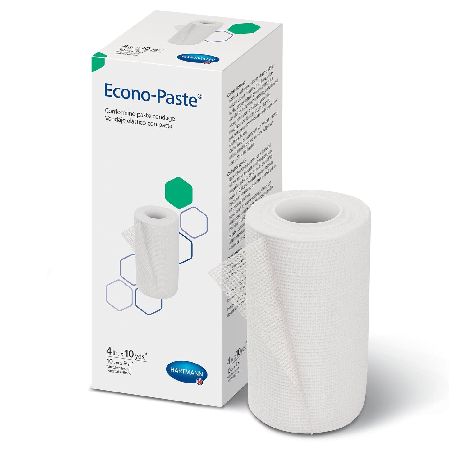 Unna Boot Econo-Paste Zinc Oxide 4 Inch X 10 Yard, Packaging Type- Each