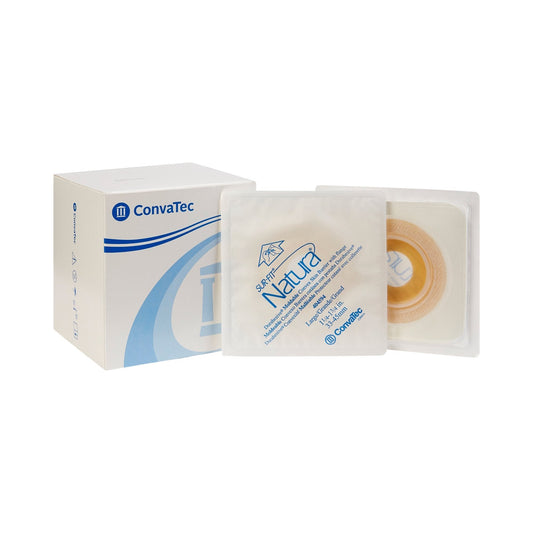 Ostomy Barrier Sur-Fit Natura Durahesive Moldable, Extended Wear Acrylic Tape 57 mm Flange Universal System Hydrocolloid 1-1/4 to 1-3/4 Inch Opening 4-1/2 X 4-1/2 Inch, Packaging Type- Each