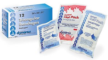Triangular Bandage / Arm Sling dynarex Safety Pin One Size Fits Most,  Packaging Type- Box