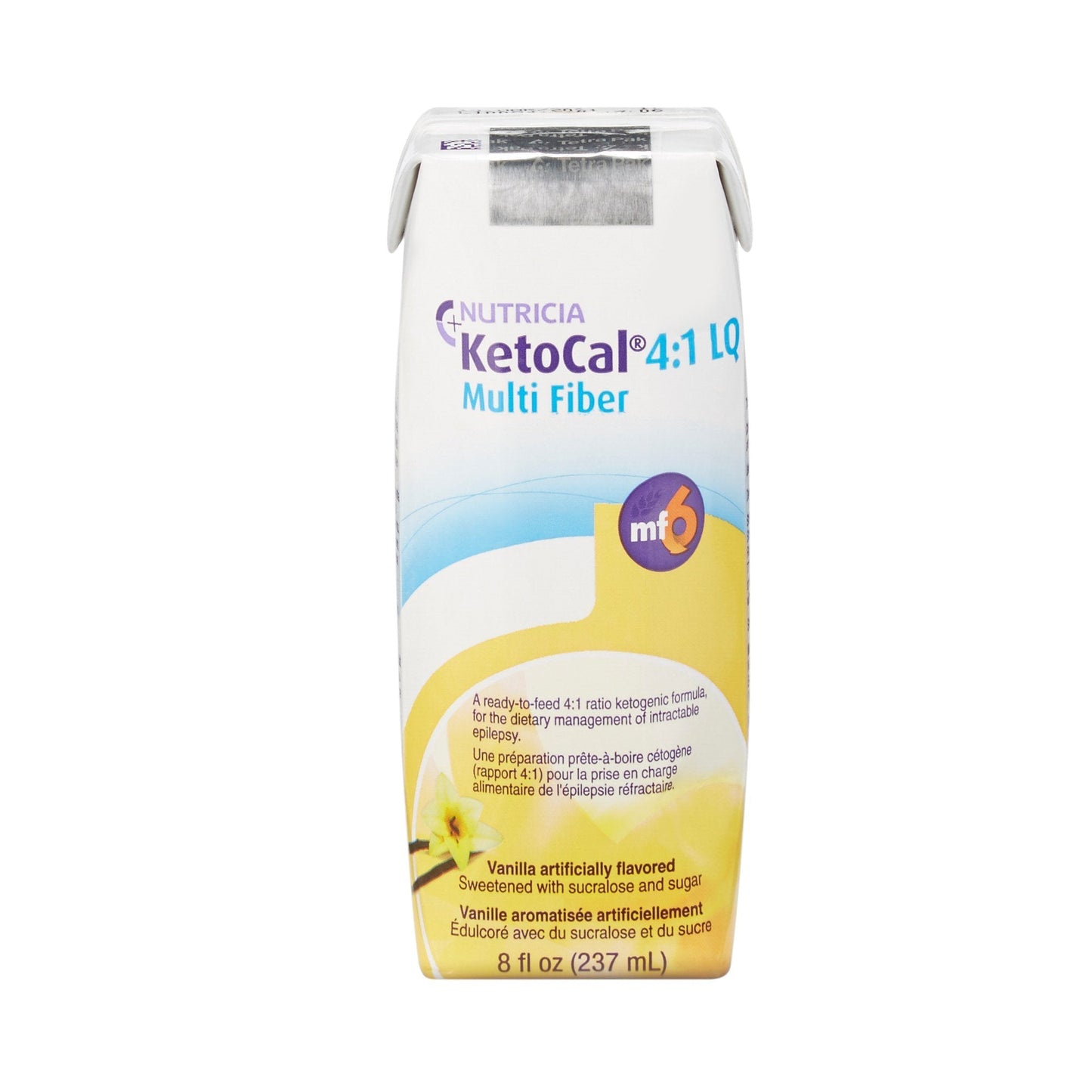 Oral Supplement KetoCal 4:1 LQ Vanilla Flavor Liquid 8 oz. Carton, Packaging Type- Each