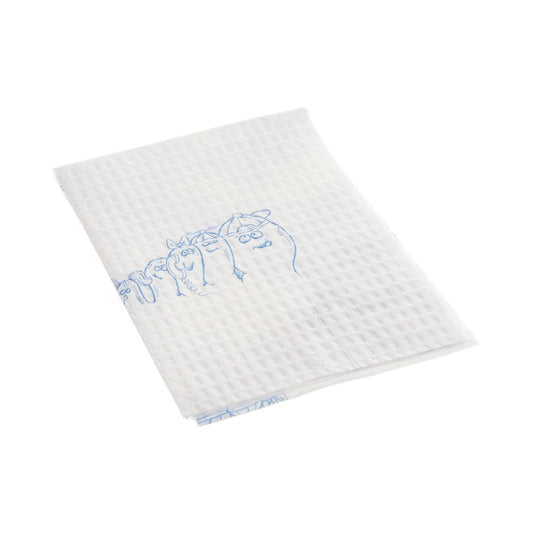Procedure Towel Tidi Choice 13 W X 18 L Inch White / Blue Cartoon Toes NonSterile, Packaging Type- Case