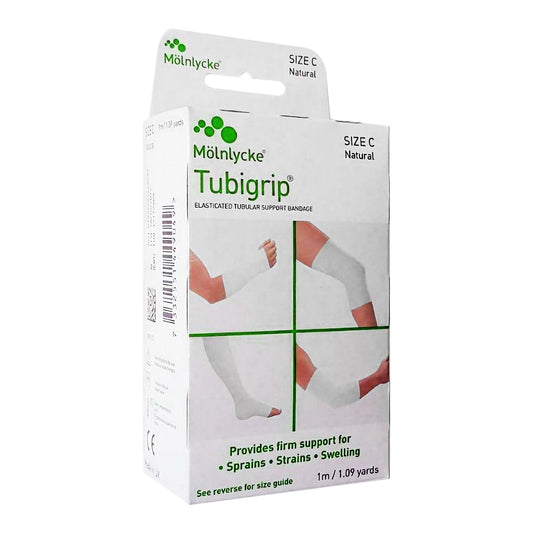 Elastic Tubular Support Bandage Tubigrip 2-3/4 Inch X 1 Yard Medium Arm / Small Ankle Pull On Natural NonSterile Size C Standard Compression,  Packaging Type- Each