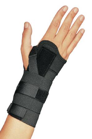 Wrist Brace ProCare Universal CTS Aluminum / Elastic Left or Right Hand Black Large, Packaging Type- Each