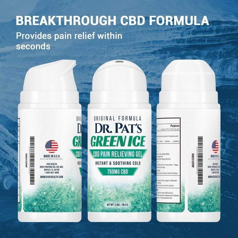 Dr. Pat's Green Ice CBD Pain Cream - dr-pats-pain-cream-with-cbd