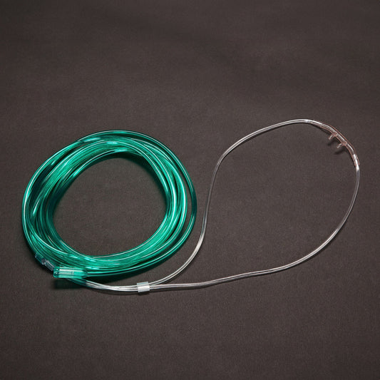 Nasal-Cannula-Salter-Style-Adult-Curved-Prong-/-NonFlared-Tip-14-Foot-O2-Line,  Packaging Type- Each