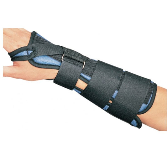 Wrist Brace ProCare Aluminum / Foam / Tricot Left Hand Black Small,  Packaging Type- Each