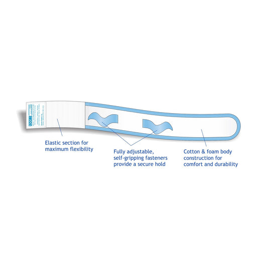 Leg Bag Strap Urocare 13 to 20 Inch Long, Small, 2 Inch Wide, Fabric, Hook and Loop, Packaging Type- Each