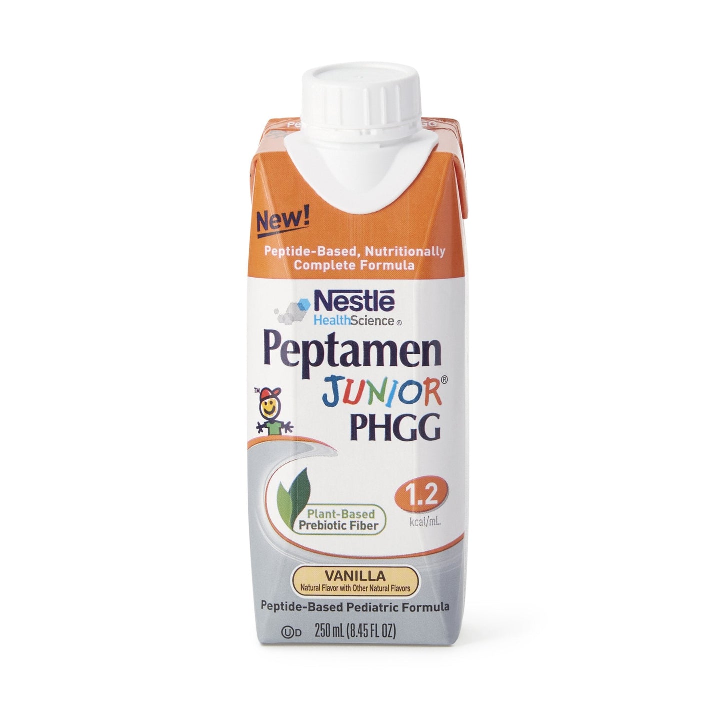 Pediatric Oral Supplement Peptamen Junior PHGG Vanilla Flavor 8.45 oz. Carton Liquid PHGG Fiber Impaired GI Function, Packaging Type- Each