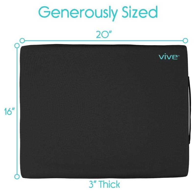 Wheelchair Gel Seat Cushion - Back Support Comfort and Pain Relief - wheelchair-cushions-gel