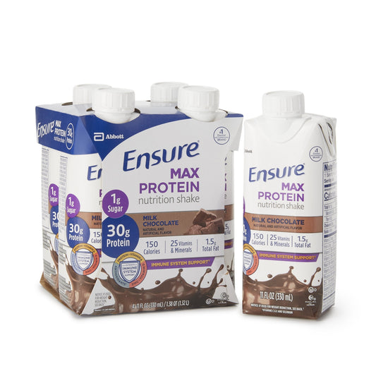 Oral Supplement Ensure Max Protein Nutrition Shake Milk Chocolate Flavor Liquid 11 oz. Reclosable Carton,  Packaging Type- Each