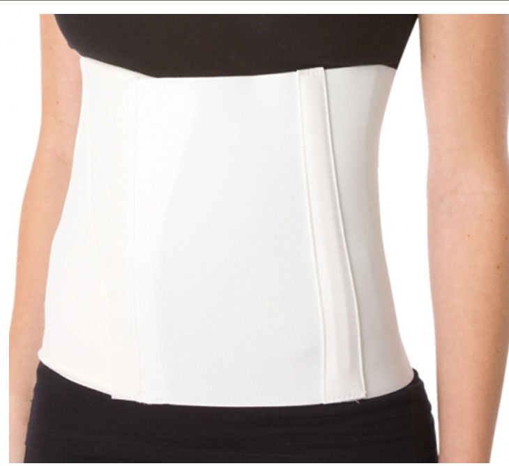 Abdominal Binder ProCare Small Hook and Loop Closure 24 to 30 Inch Waist Circumference 10 Inch Height Adult, Packaging Type- Each
