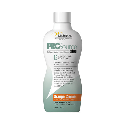 Oral Supplement ProSource Plus Orange Crème Flavor Liquid 30 oz. Bottle, Packaging Type- Each