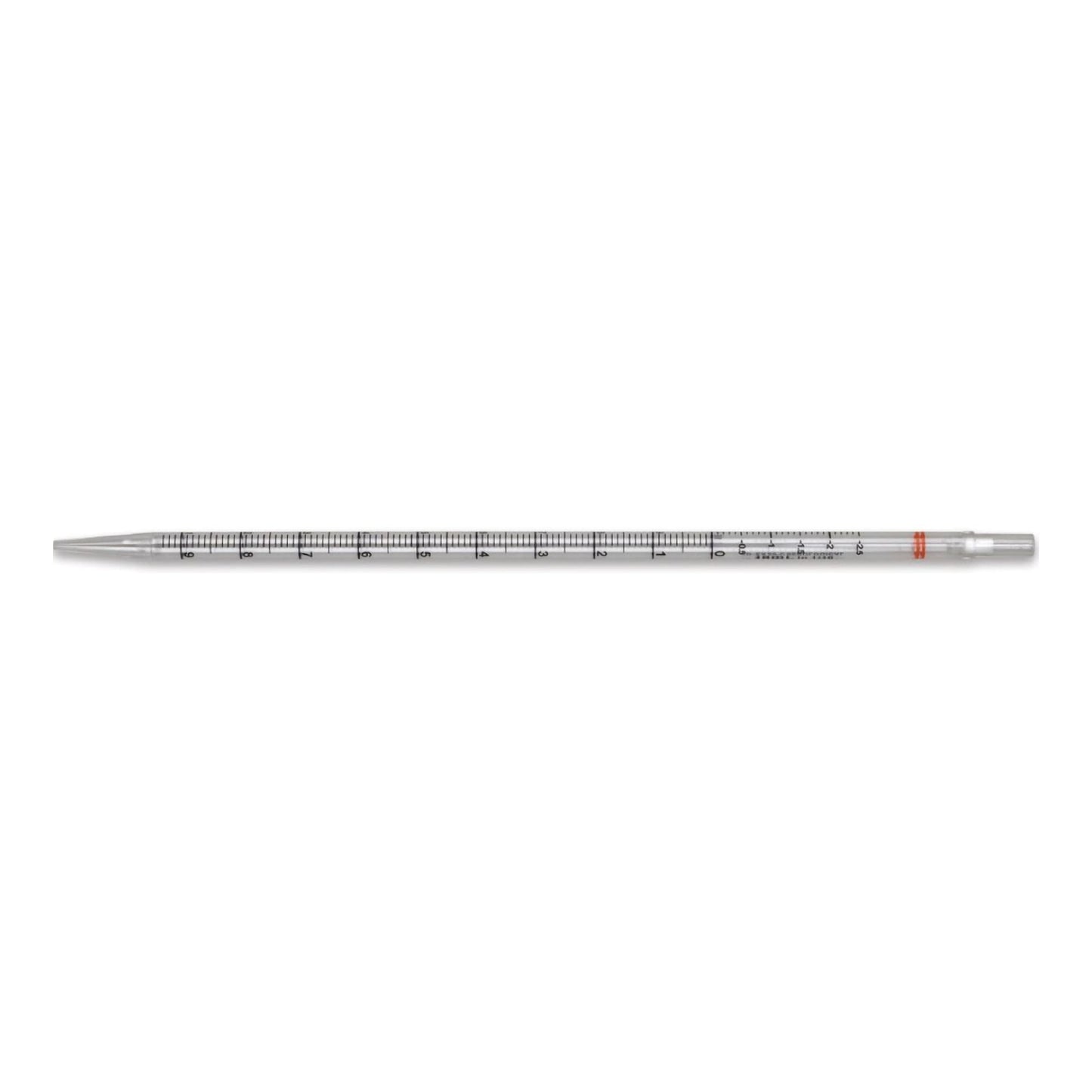 McKesson Serological Pipette 10 mL 0.1 mL Graduation Increments / 2.5 mL Negative Graduations Sterile, Packaging Type- Case