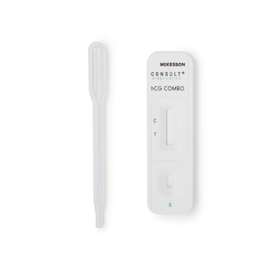Reproductive Health Test Kit McKesson Consult hCG Pregnancy Test 25 Tests CLIA Waived Sample Dependent, Packaging Type - Kit