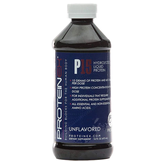 Oral Supplement Proteinex P15 Unflavored Liquid 16 oz. Bottle, Packaging Type- Each