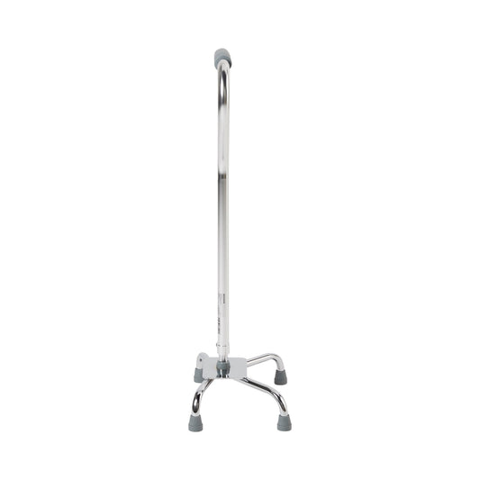 Large Base Quad Cane McKesson Steel 29 to 37-1/2 Inch Height Chrome, Packaging Type- Each