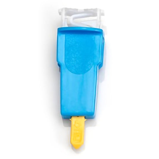 Safety Lancet Capiject 2.0 mm Blade Retractable Push Button Activation Finger, Packaging Type- Box