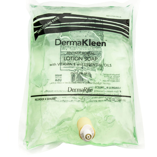 Shampoo and Body Wash DermaVera 1,000 mL Dispenser Refill Bag Scented,  Packaging Type- Case