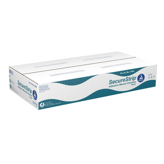 Skin Closure Strip Secure Strip 1/4 X 3 Inch Nonwoven Material Flexible Strip White, Packaging Type- Box
