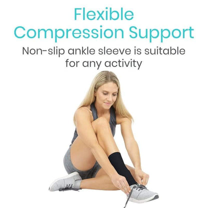 Bamboo Ankle Sleeves - S/M - ankle-compression-sleeve-support