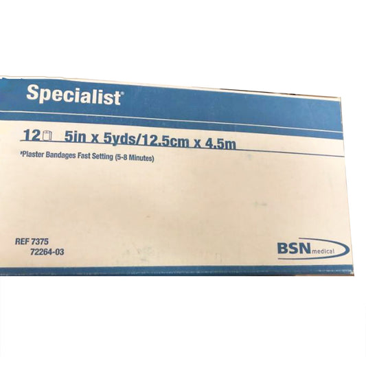 Plaster Bandage Specialist 5 Inch X 15 Foot Plaster of Paris Blue,  Packaging Type- Each