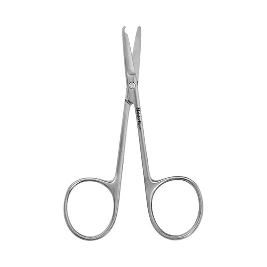 Stitch Scissors MeisterHand Spencer 3-1/2 Inch Length Surgical Grade Stainless Steel NonSterile Finger Ring Handle Straight Blunt Tip / Blunt Tip, Packaging Type- Each