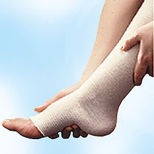 Elastic Tubular Support Bandage Tensoshape 14-4/5 X 16-2/5 Foot Below Knee Pull On Tan NonSterile Size D / E / Large Standard Compression, Packaging Type- Each