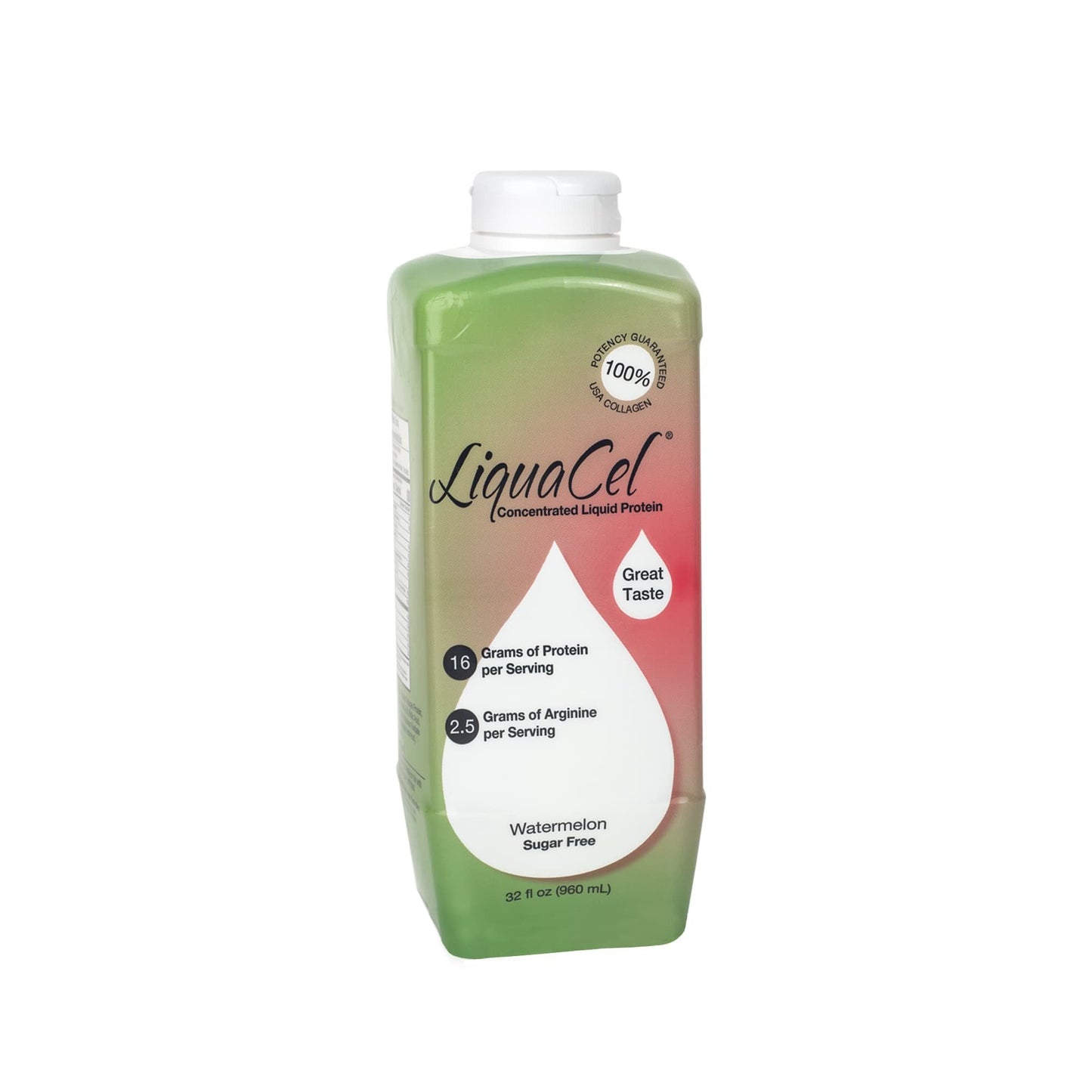 Oral Supplement LiquaCel Watermelon Flavor Liquid 32 oz. Bottle, Packaging Type- Each