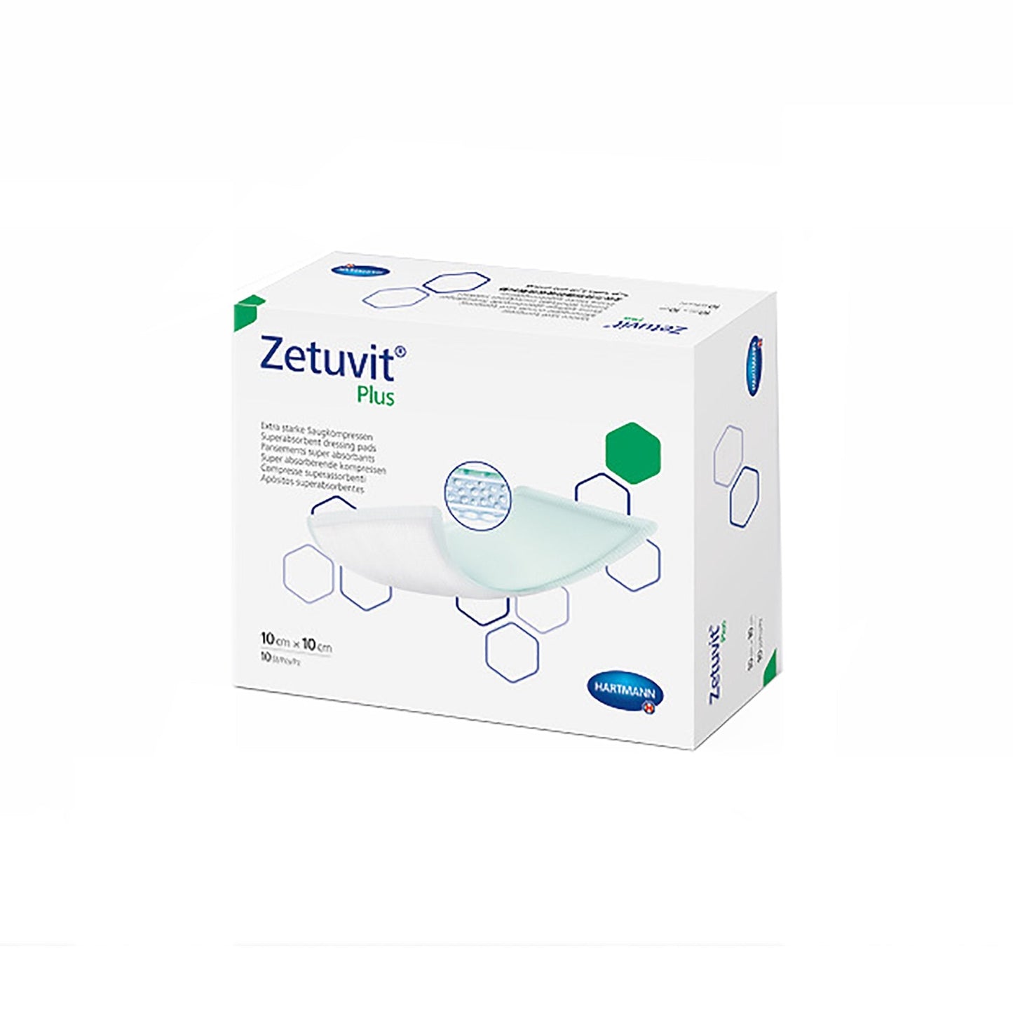 Super Absorbent Dressing Zetuvit Plus 4 X 4 Inch Square,  Packaging Type- Each