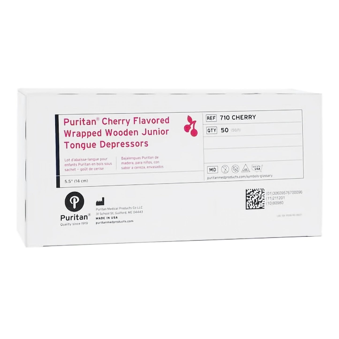 Tongue Depressor Puritan 5-1/2 Inch Length Wood Junior, Packaging Type- Box