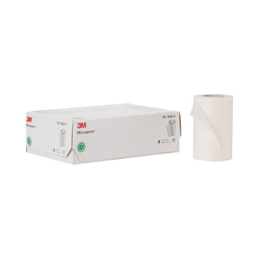 Medical Tape 3M™ Micropore™ White 3 Inch X 10 Yard Paper NonSterile,  Packaging Type- Each