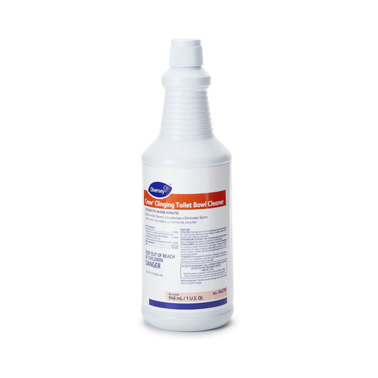 Diversey Crew Toilet Bowl Cleaner Acid Based Manual Squeeze Liquid 32 oz. Bottle Floral Scent NonSterile,  Packaging Type- Each