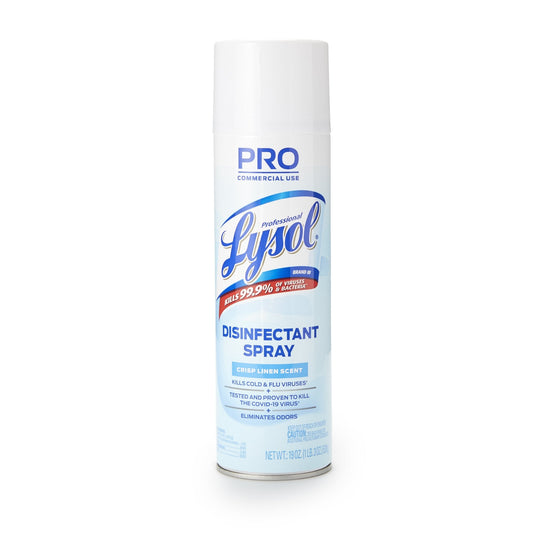 Professional Lysol Surface Disinfectant Alcohol Based Aerosol Spray Liquid 19 oz. Can Crisp Linen Scent NonSterile, Packaging Type- Each